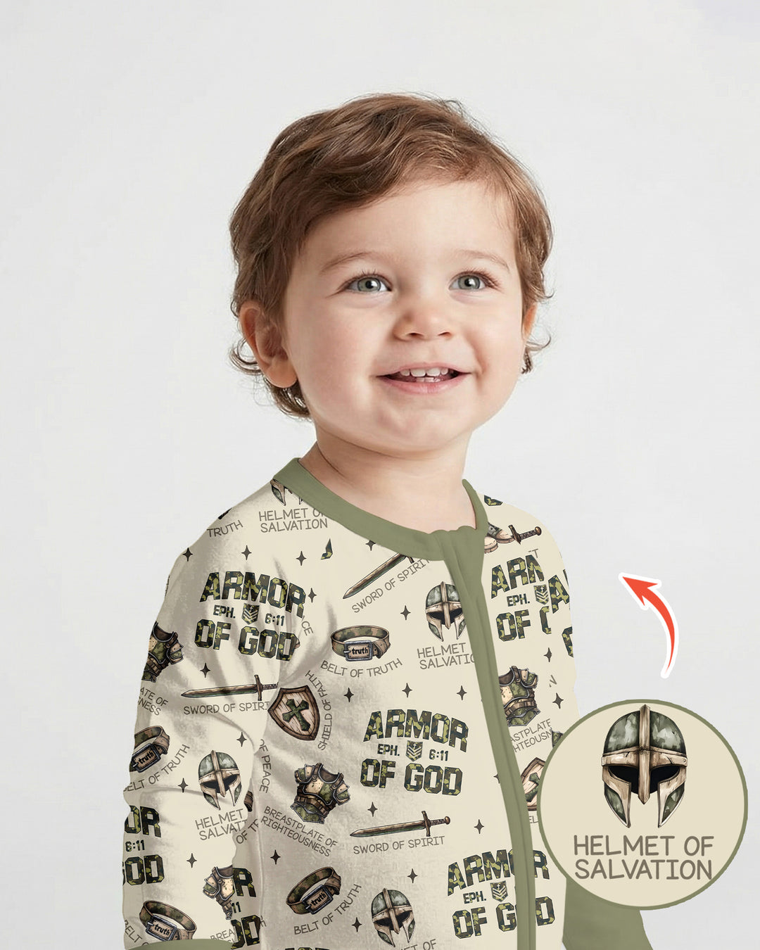 Camo Armor Of God Bamboo Convertible Zippy