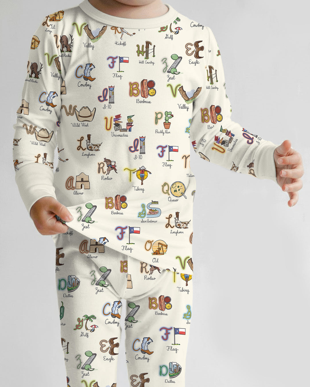 Template Bamboo Two Piece Long Sleeve Pyjamas Set
