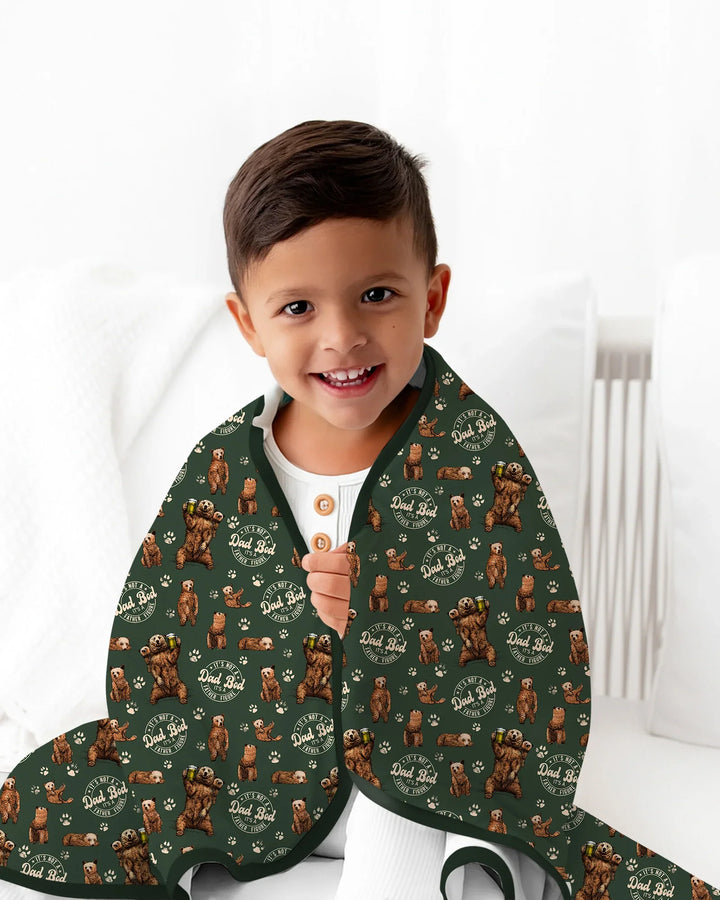 Daddy Bear It's Not A Dad Bod Bamboo Blanket