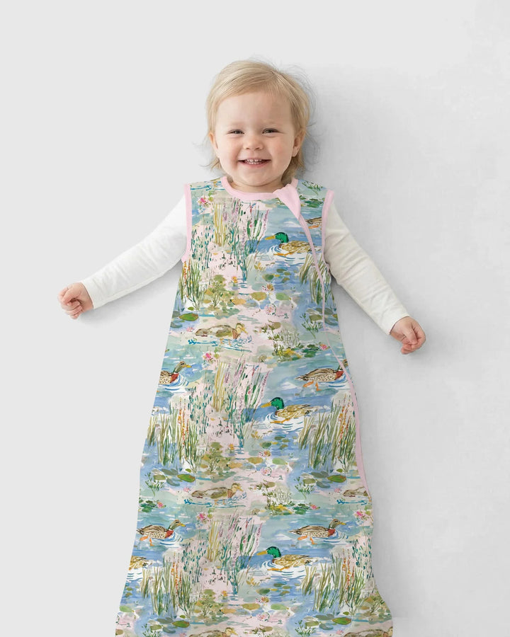 Watercolor Mallard Duck Bamboo Sleep Bag