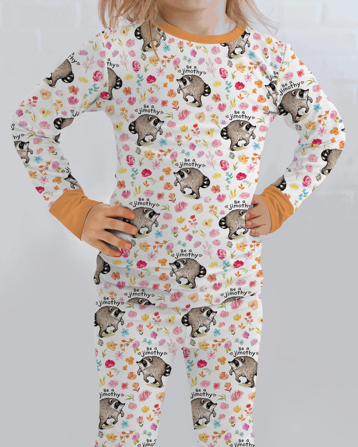 Template Bamboo Two Piece Long Sleeve Pyjamas Set