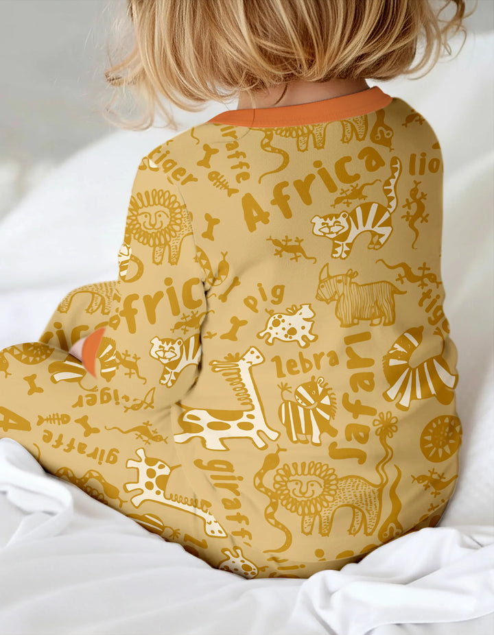 Handdrawn African Animals Bamboo Convertible Zippy