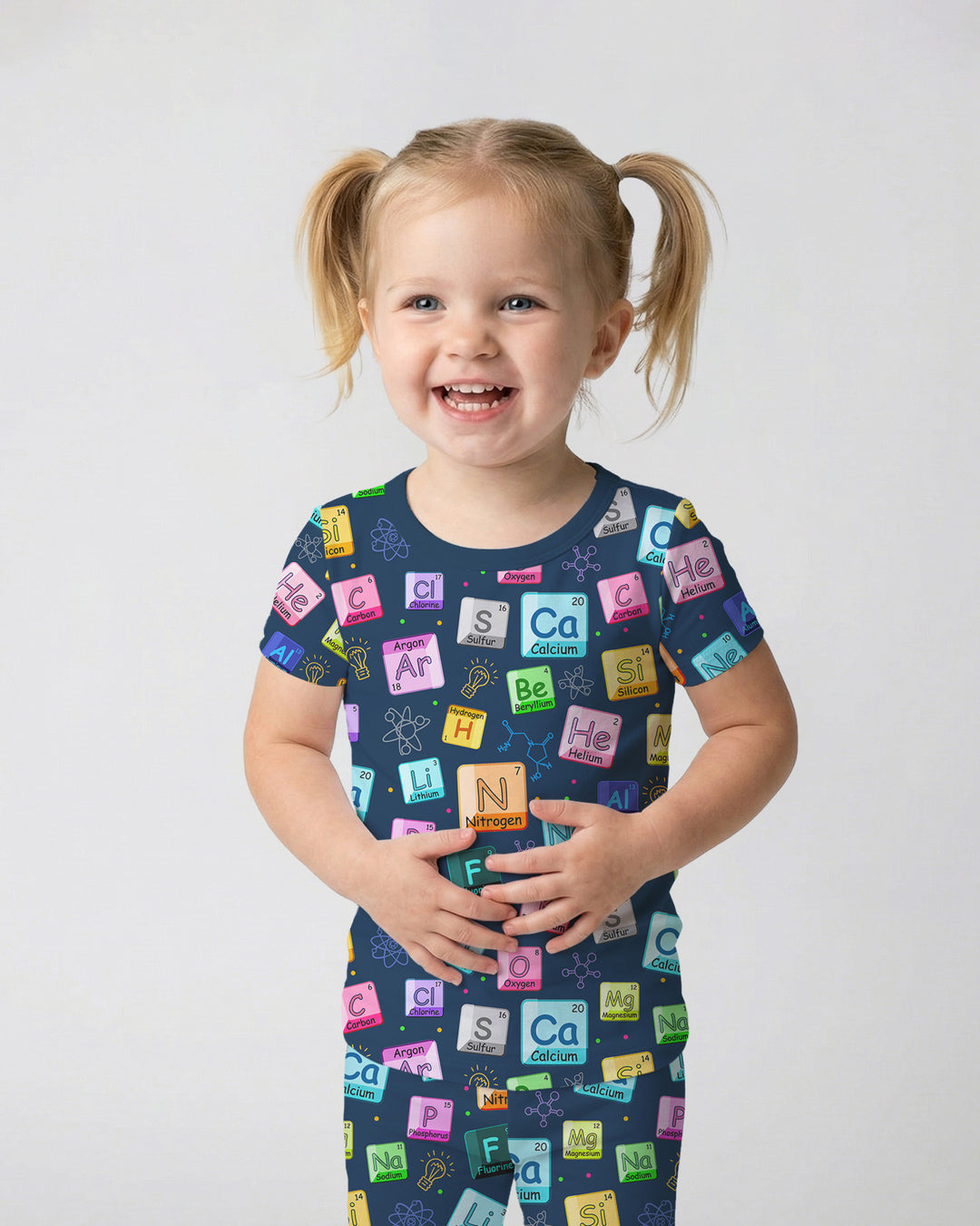 Science Elements Bamboo Two Piece Short Sleeve Pajama Set