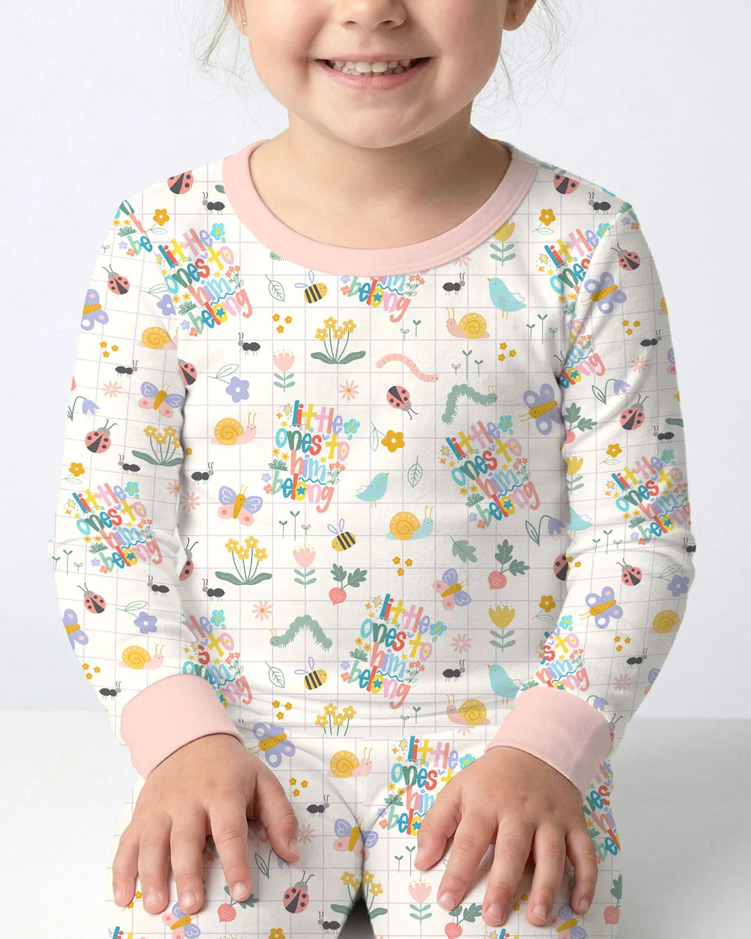 Little Ones To Him Belong Bamboo Two Piece Long Sleeve Pajama Set