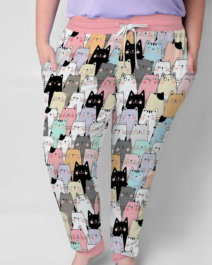 Purrfect Crowd Bamboo Women Pajama Set