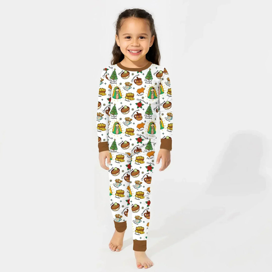 Abuelita and Pan Dulce Season Bamboo Two Piece Long Sleeve Pajama Set