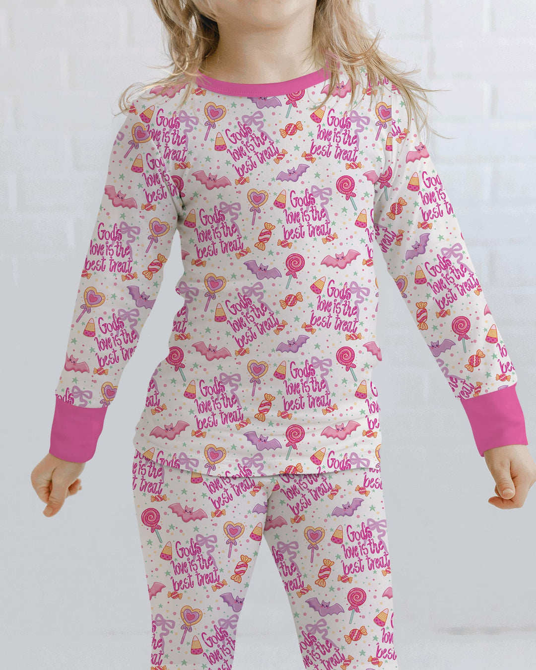 God's Love Is The Best Treat Bamboo Two Piece Long Sleeve Pajama Set