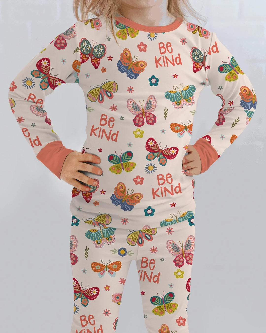 Template Bamboo Two Piece Long Sleeve Pyjamas Set