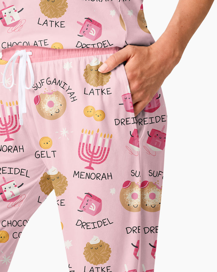 Family Hanukkah Matching Bamboo Women Pajama Set