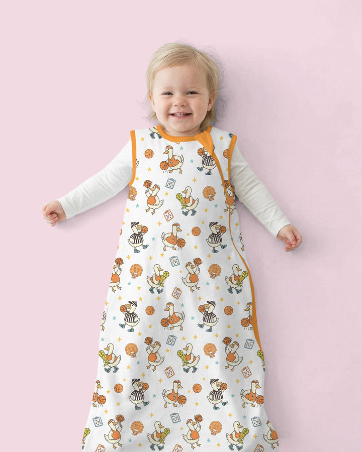 Silly Goose Playing Basketball Bamboo Sleep Bag