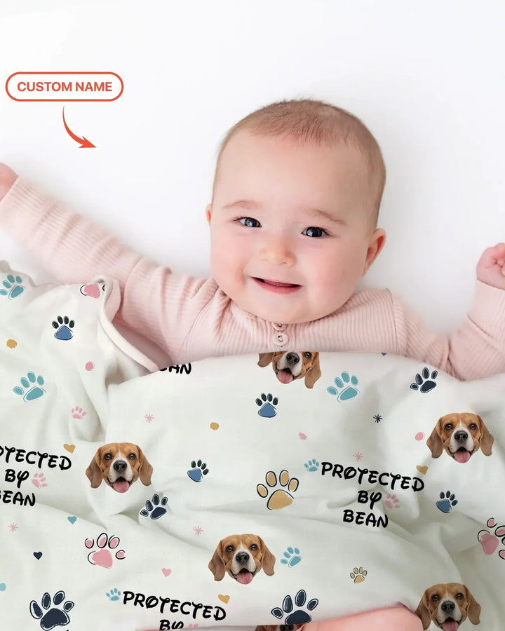 Custom Dog Pattern Bamboo Blanket