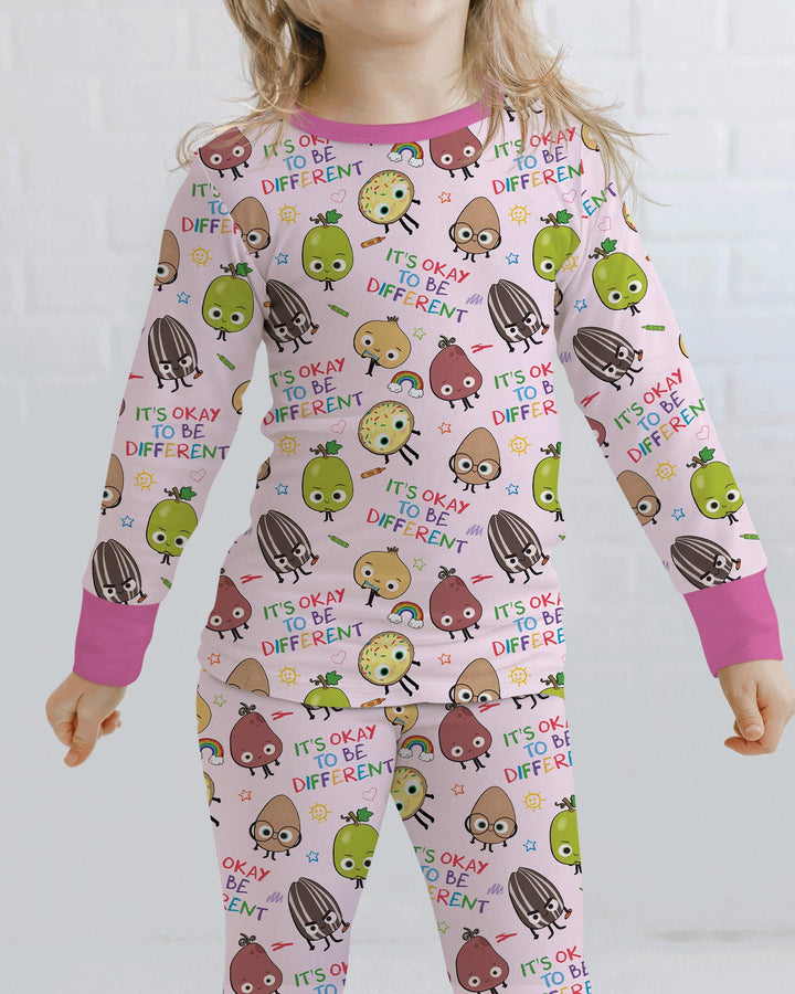 Nutty Little Friends Bamboo Two Piece Long Sleeve Pajama Set