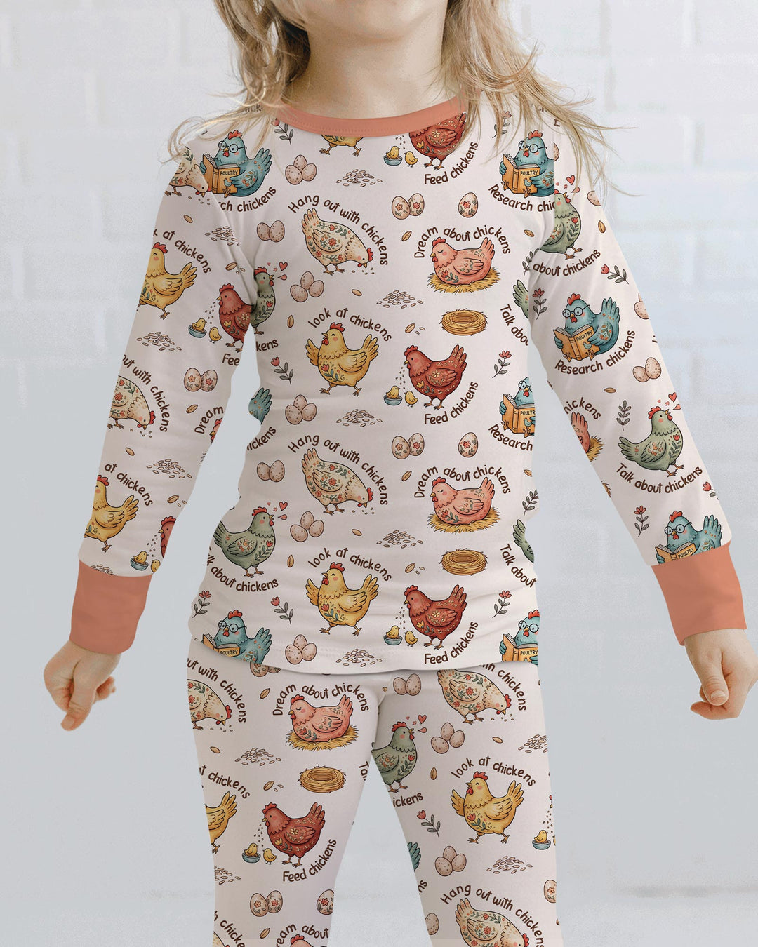Template Bamboo Two Piece Long Sleeve Pyjamas Set
