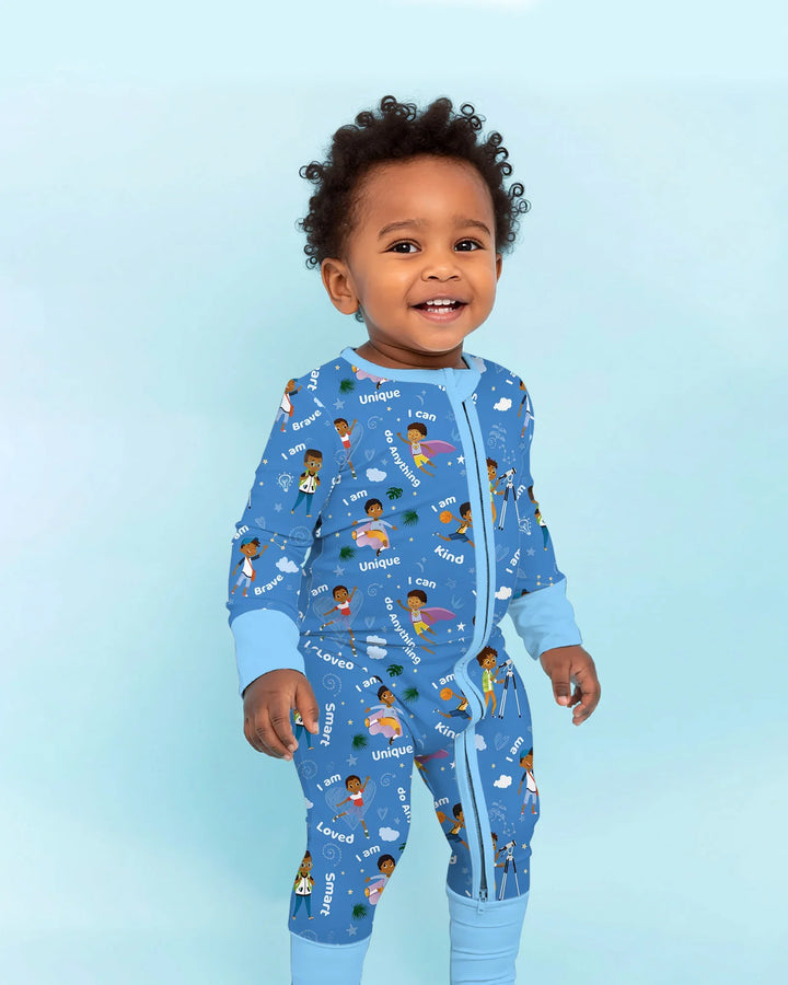 Black Boys I Am Smart Bamboo Convertible Zippy