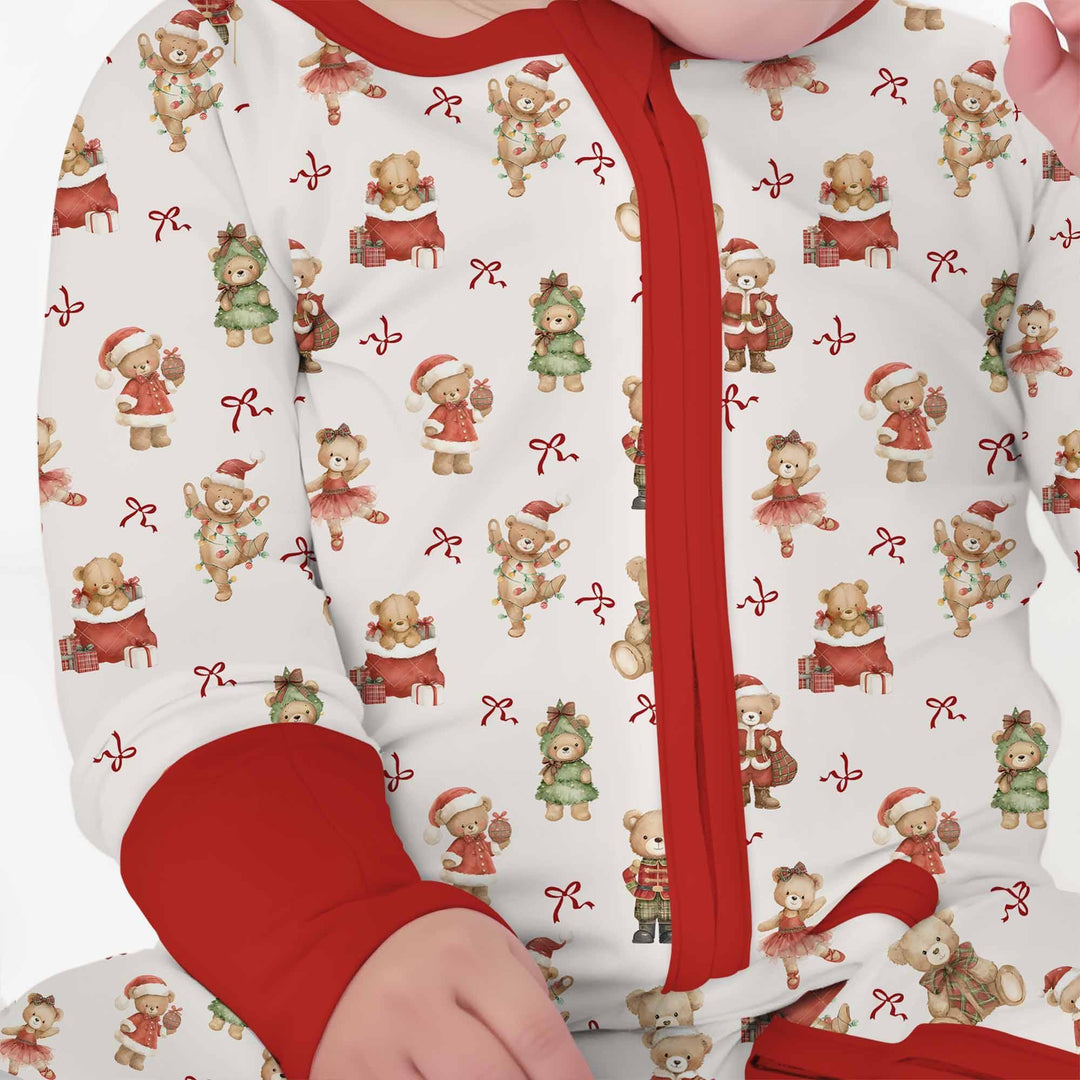 Christmas Teddy Bears Bamboo Convertible Zippy