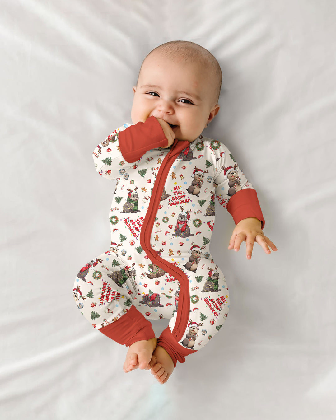 All The Otter Reindeer Bamboo Convertible Zippy