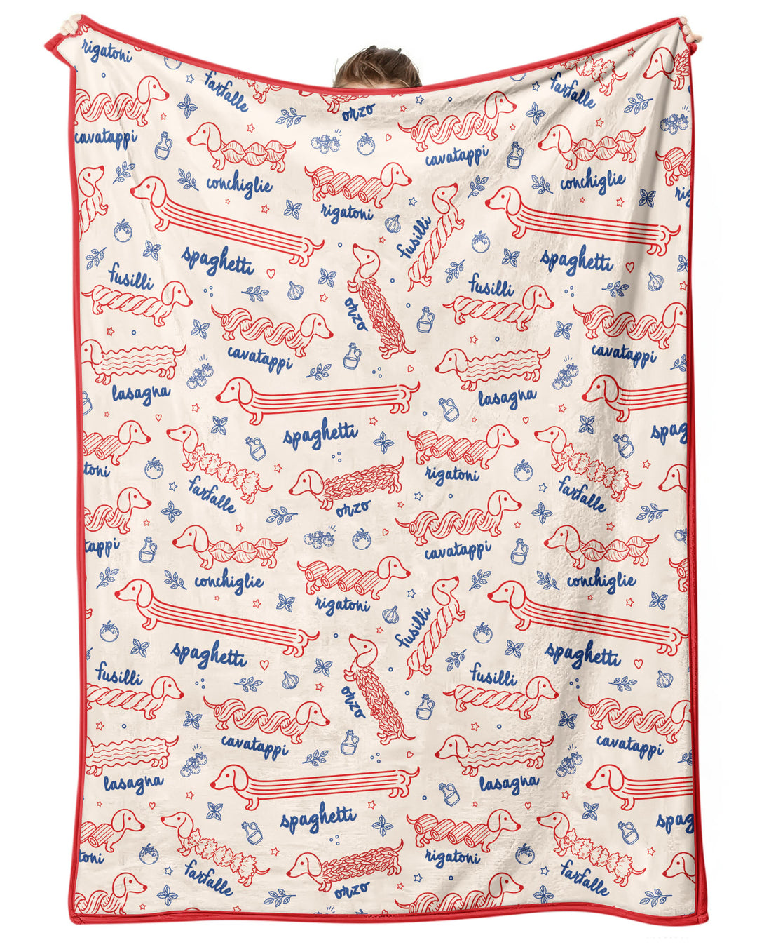 Dachshund Spagetti Bamboo Blanket