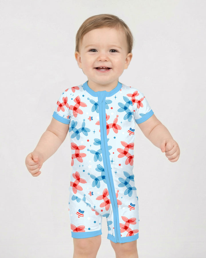 American Balloon Dog Party Bamboo Shorty Zippy