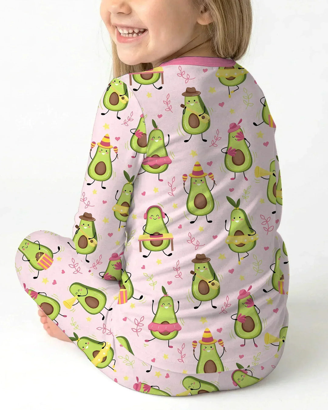Avocado Fiesta Bamboo Two Piece Long Sleeve Pajama Set