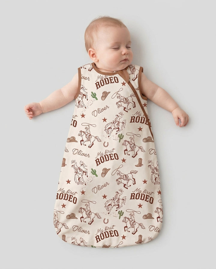 Custom Name First Rodeo Family Matching Bamboo Sleep Bag