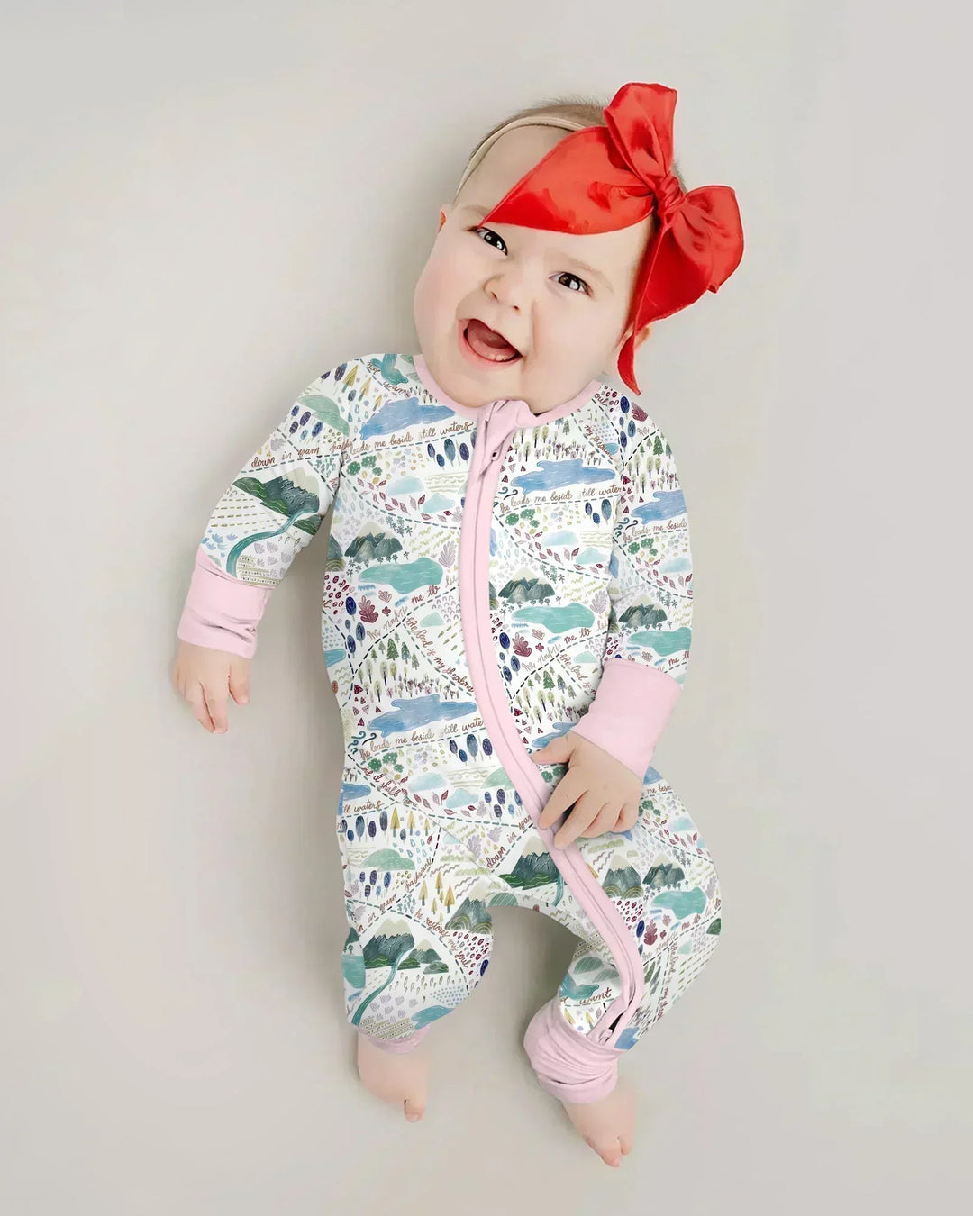 Whimsical Psalms 23 Map Bamboo Convertible Zippy