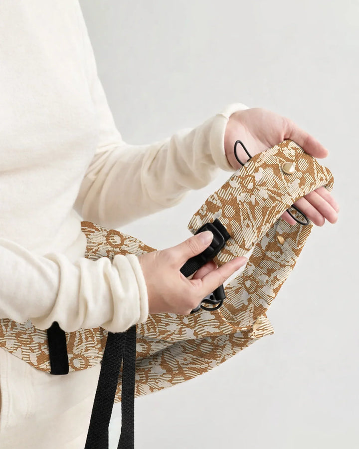 Warm Sand Floral Texture Baby Carrier