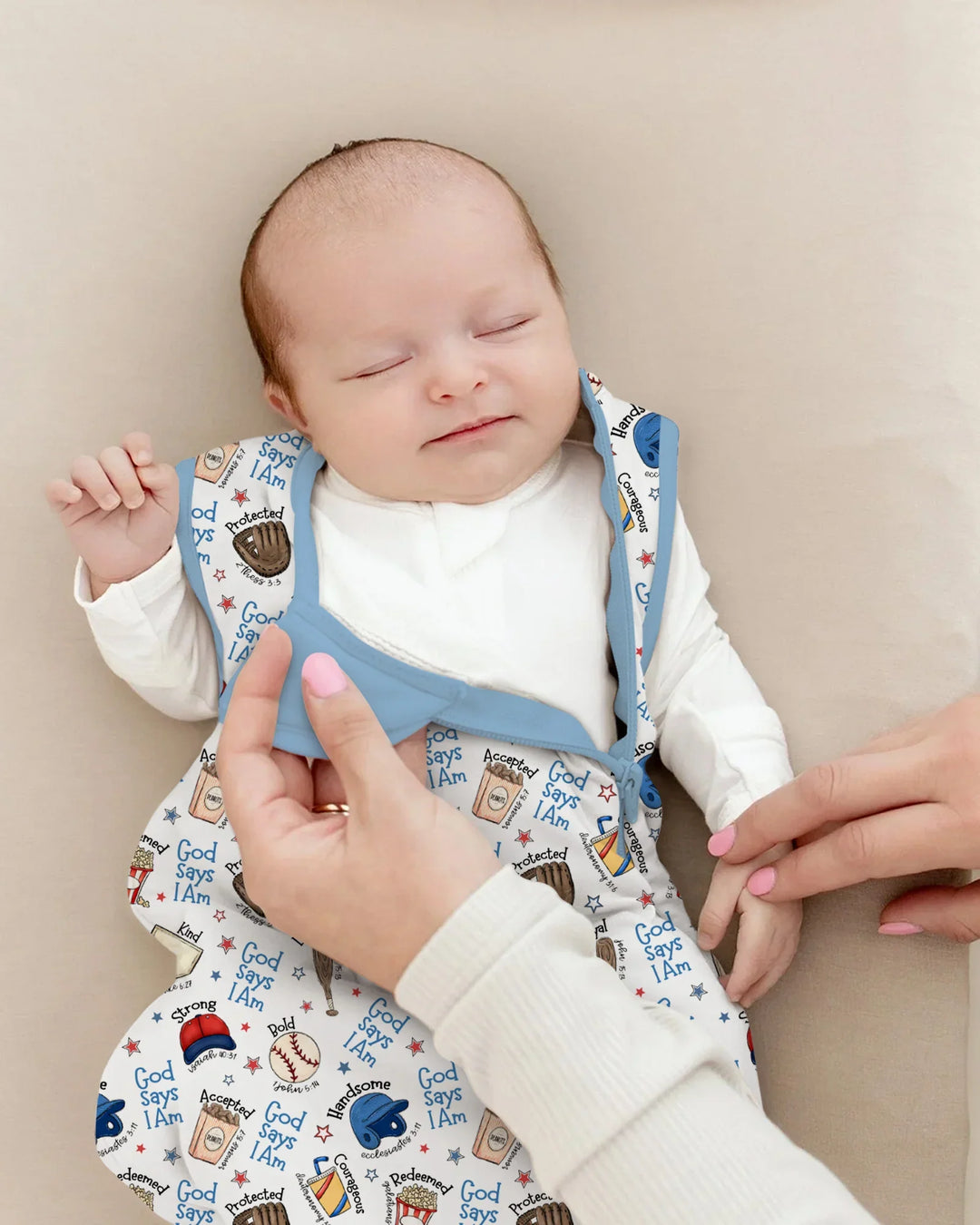 Christian Baseball Bamboo Sleep Bag