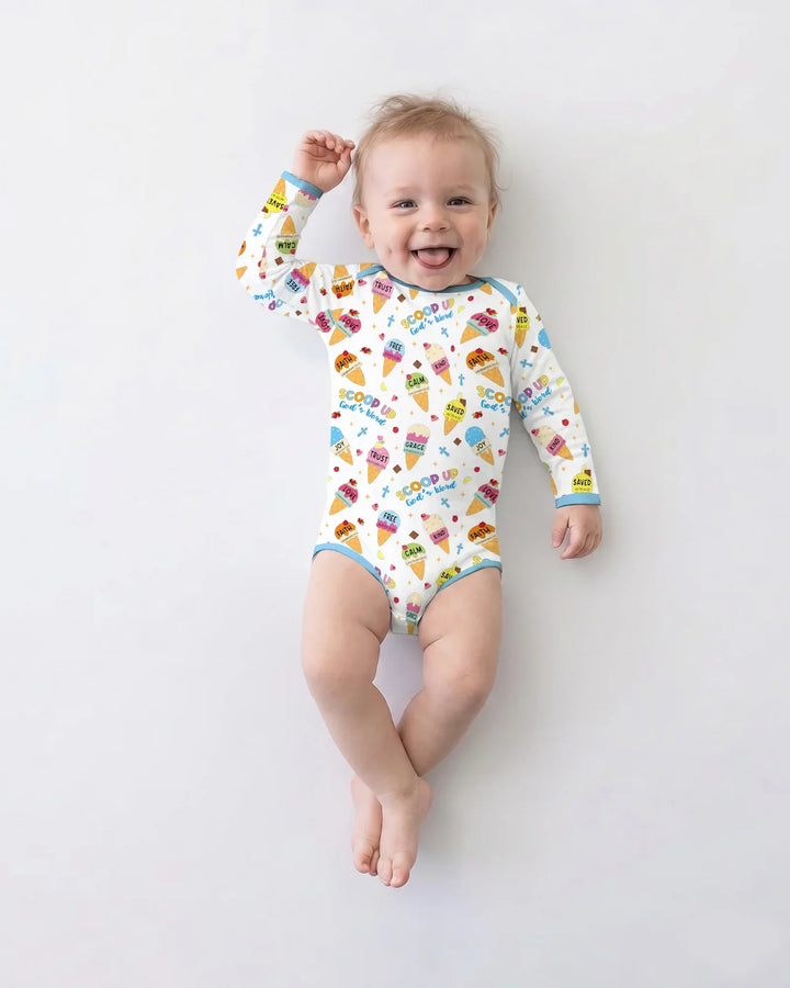 Ice Cream Summer Christian  Bamboo Bodysuit