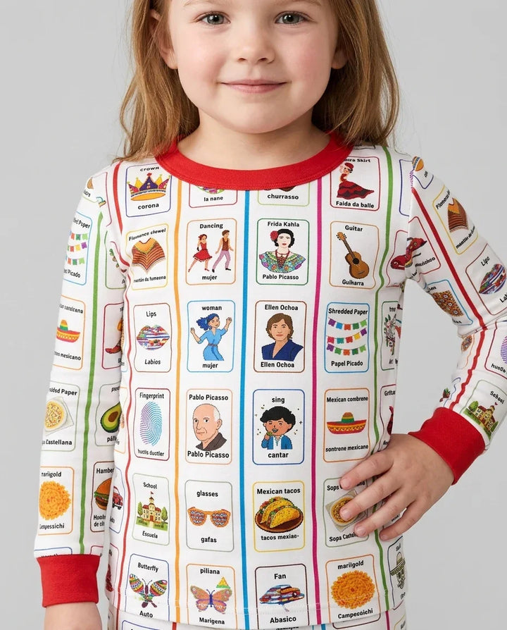 Template Bamboo Two Piece Long Sleeve Pyjamas Set