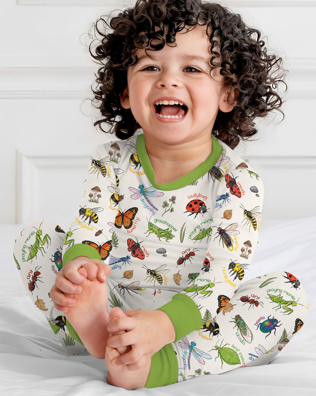 Template Bamboo Two Piece Long Sleeve Pyjamas Set
