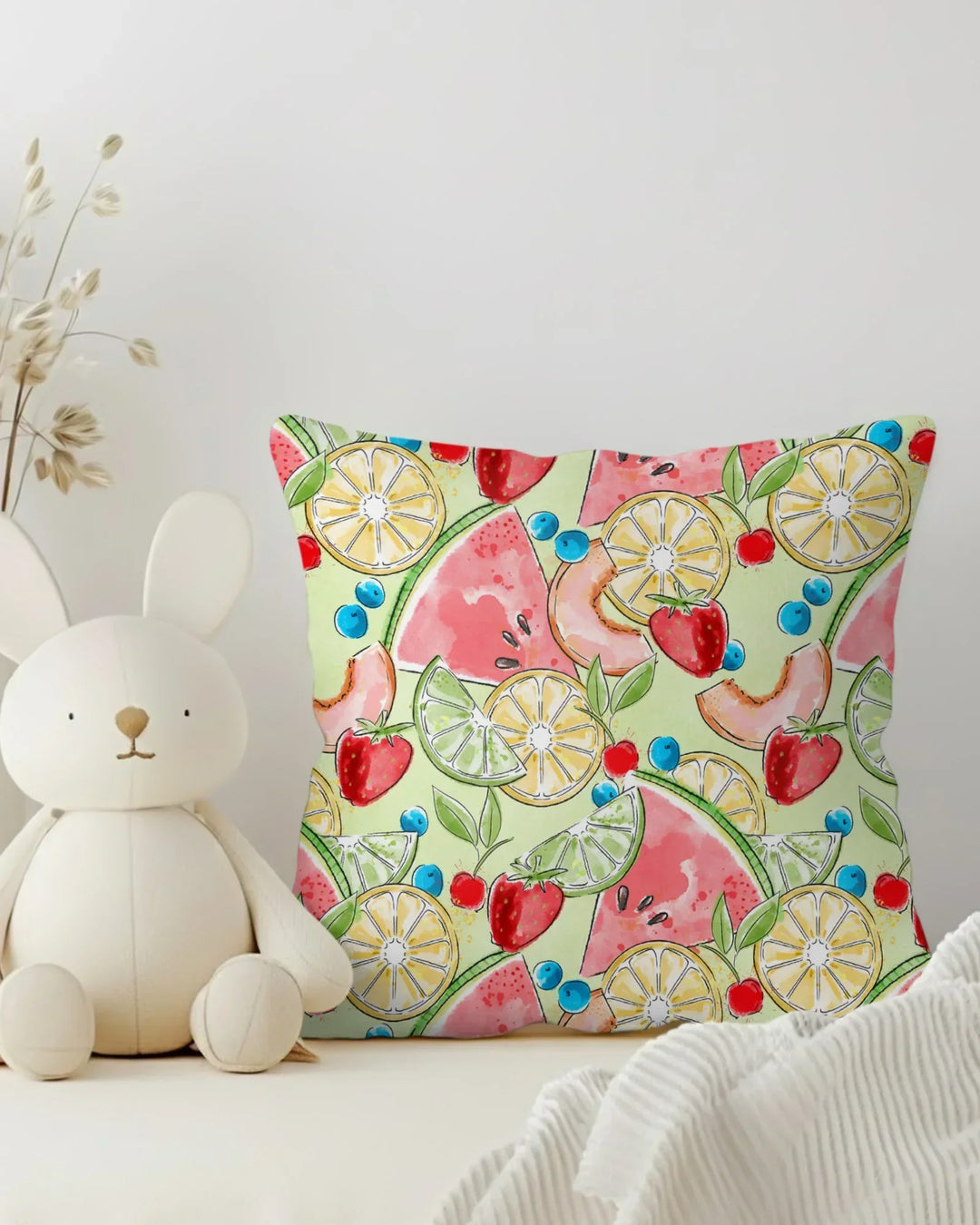Sweet Summer Fruits Family Matching Bamboo Pillow Case