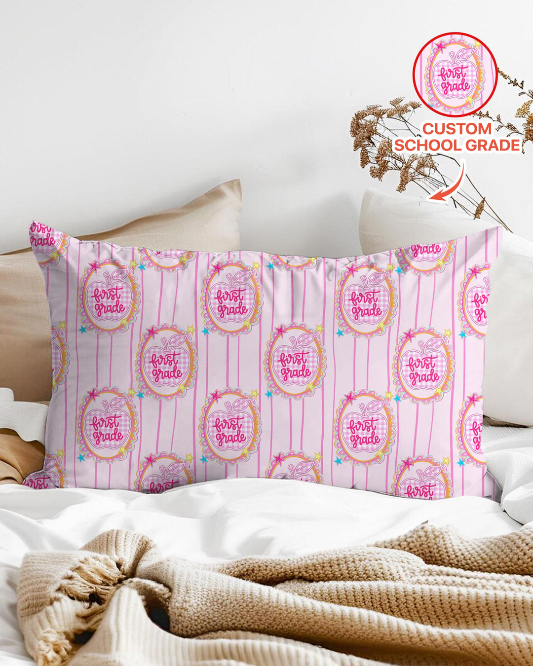 Custom Grade School Sweetie Bamboo Pillow Case