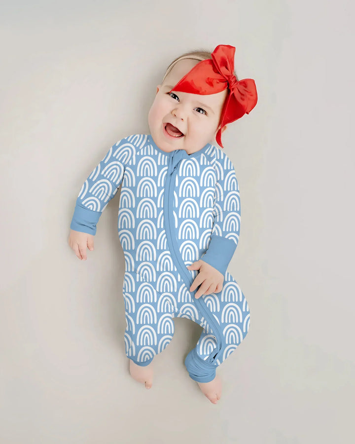 Sky Blue Rainbows Bamboo Convertible Zippy