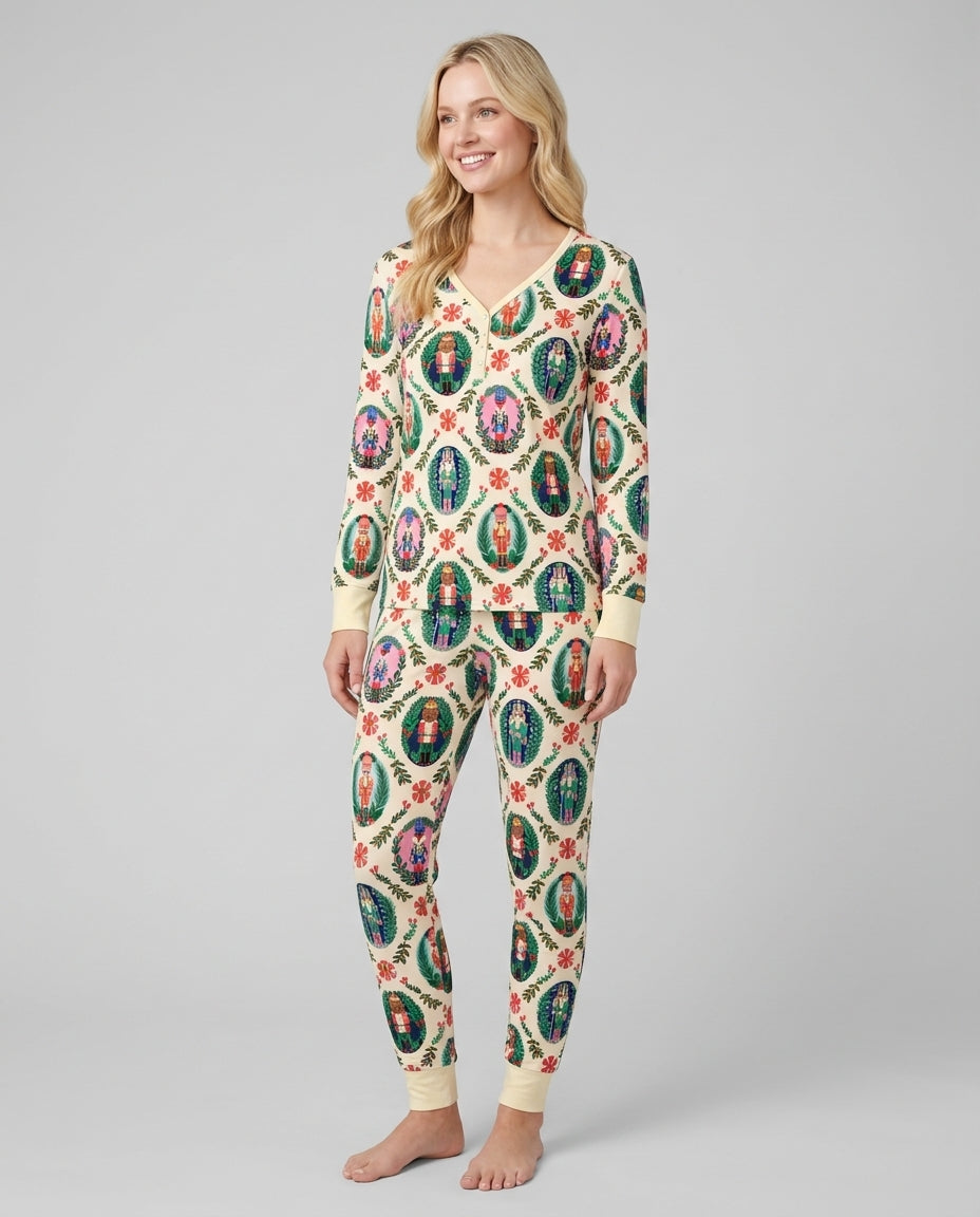 Whimsical Nutcracker Bamboo Women Pajama Set