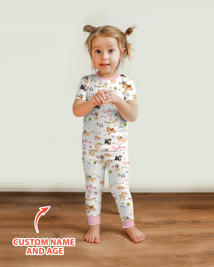 CUSTOM Template Bamboo Two Piece Short Sleeve Pyjamas Set