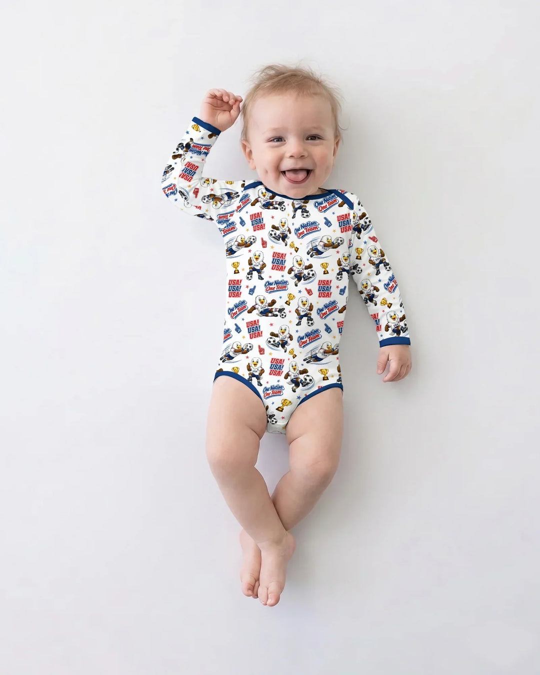Soccer One Nation One Team Bamboo Bodysuit