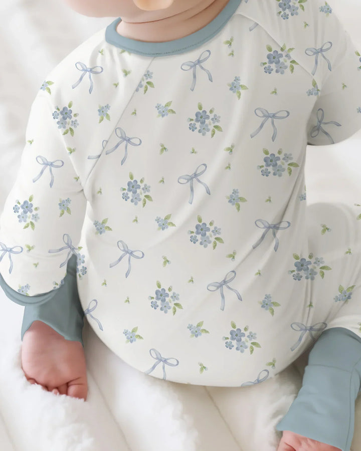 Mommy and Me Matching Embroidered Baby Bamboo Convertible Zippy