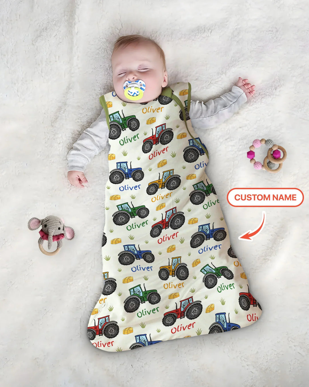 Custom Name A Little Dirt Never Hurt Bamboo Sleep Bag