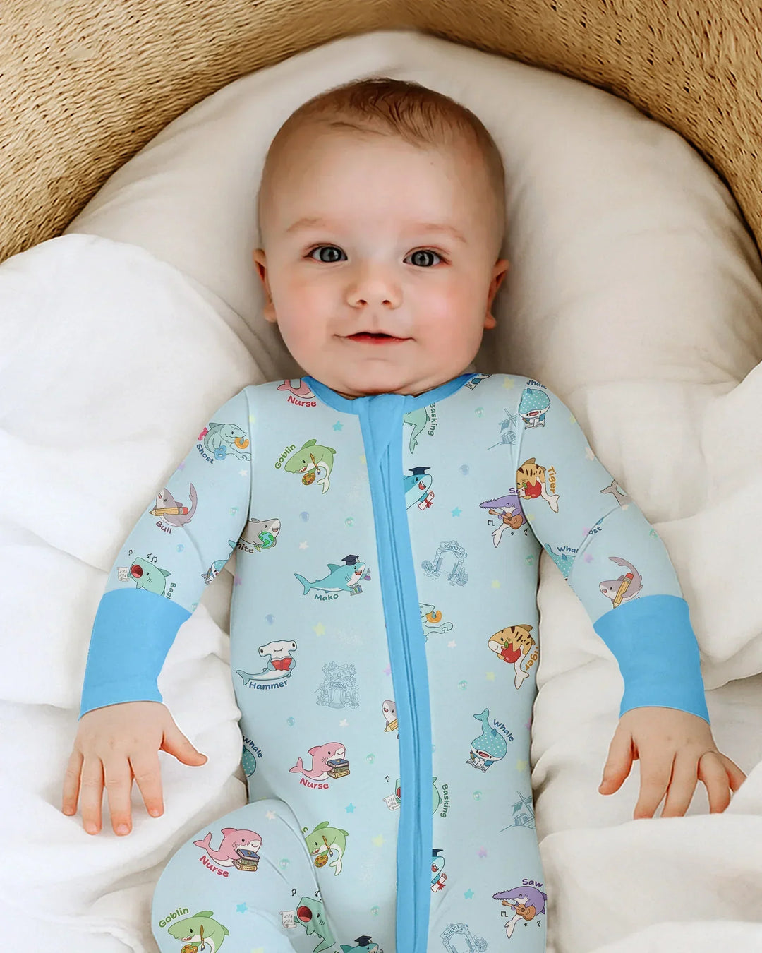 Shark School Bamboo Convertible Zippy