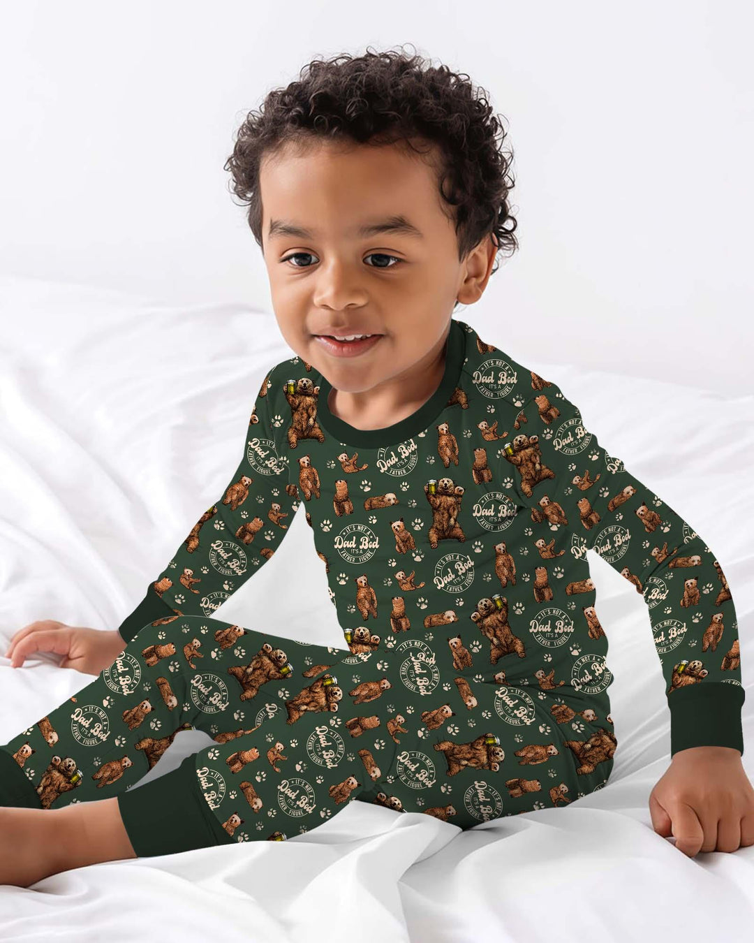 Daddy Bear It's Not A Dad Bod Bamboo Two Piece Long Sleeve Pajama Set
