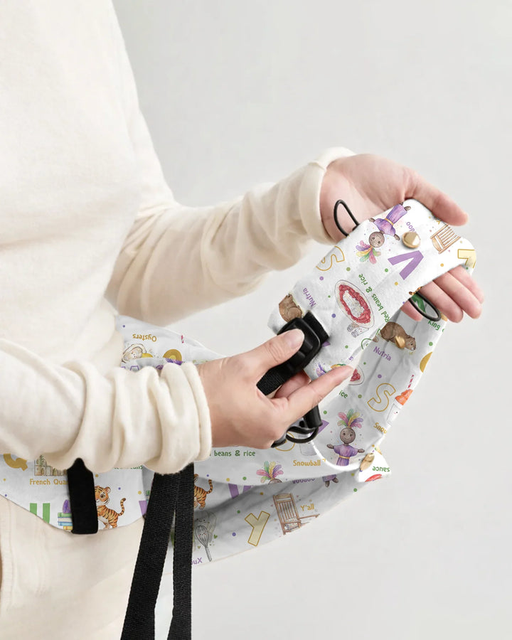 Mardi Gras Alphabet Celebration Baby Carrier