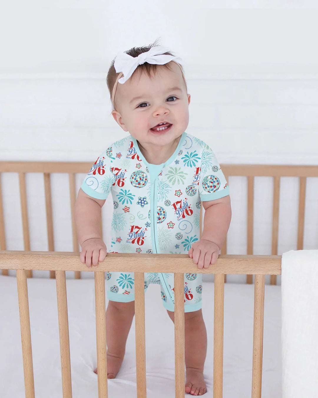 Land Of Free Family Matching Bamboo Shorty Zippy