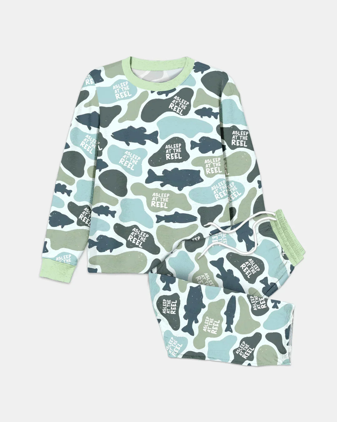 Asleep At The Reel Matching Daddy & Me Bamboo Men's Pajama Set