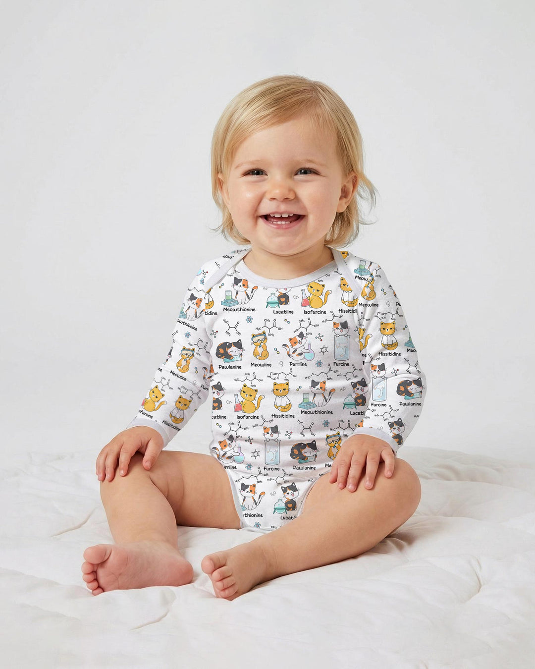 Biochemistry Cat Bamboo Bodysuit