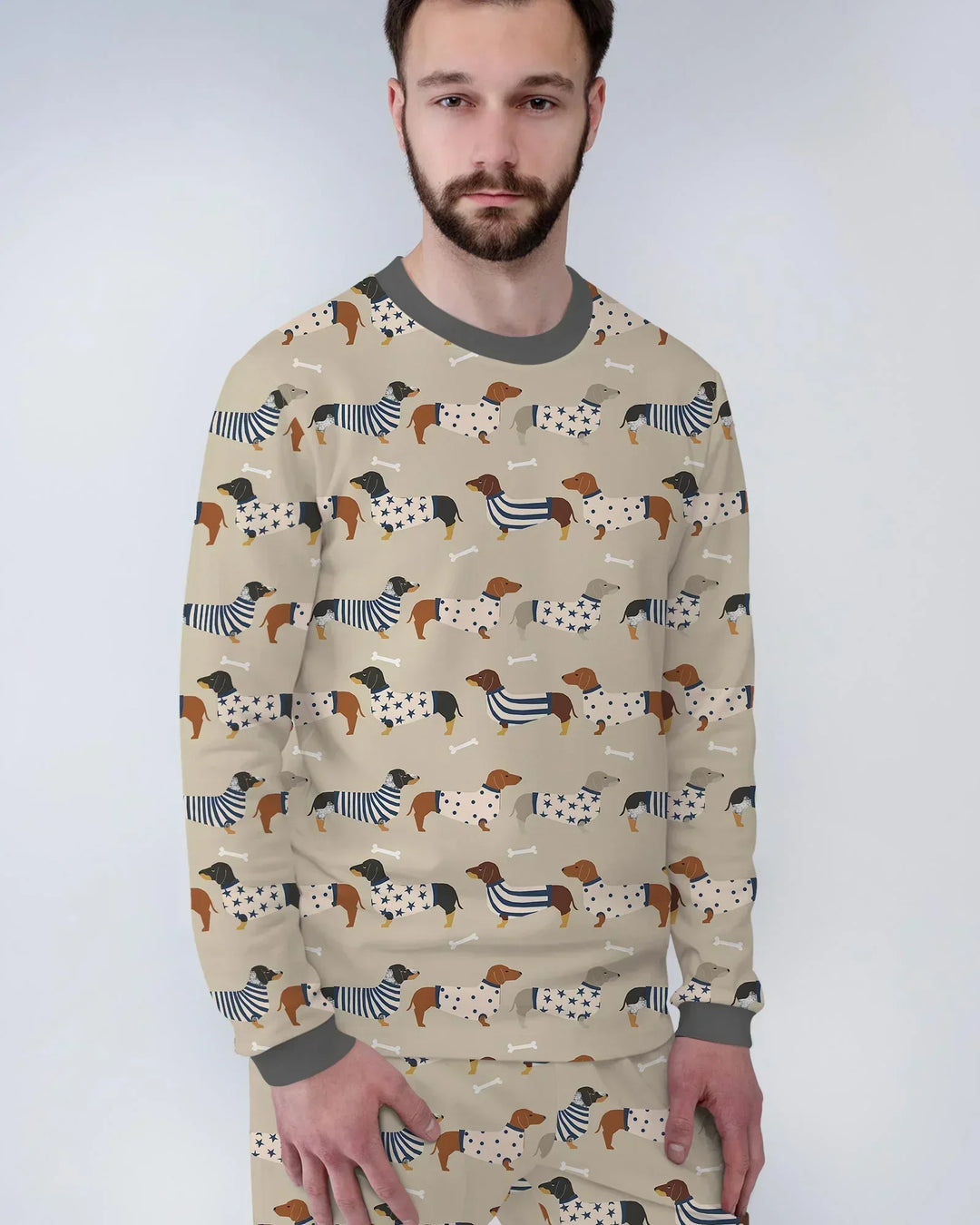 Cute Wieners Bamboo Men's Pajama Set