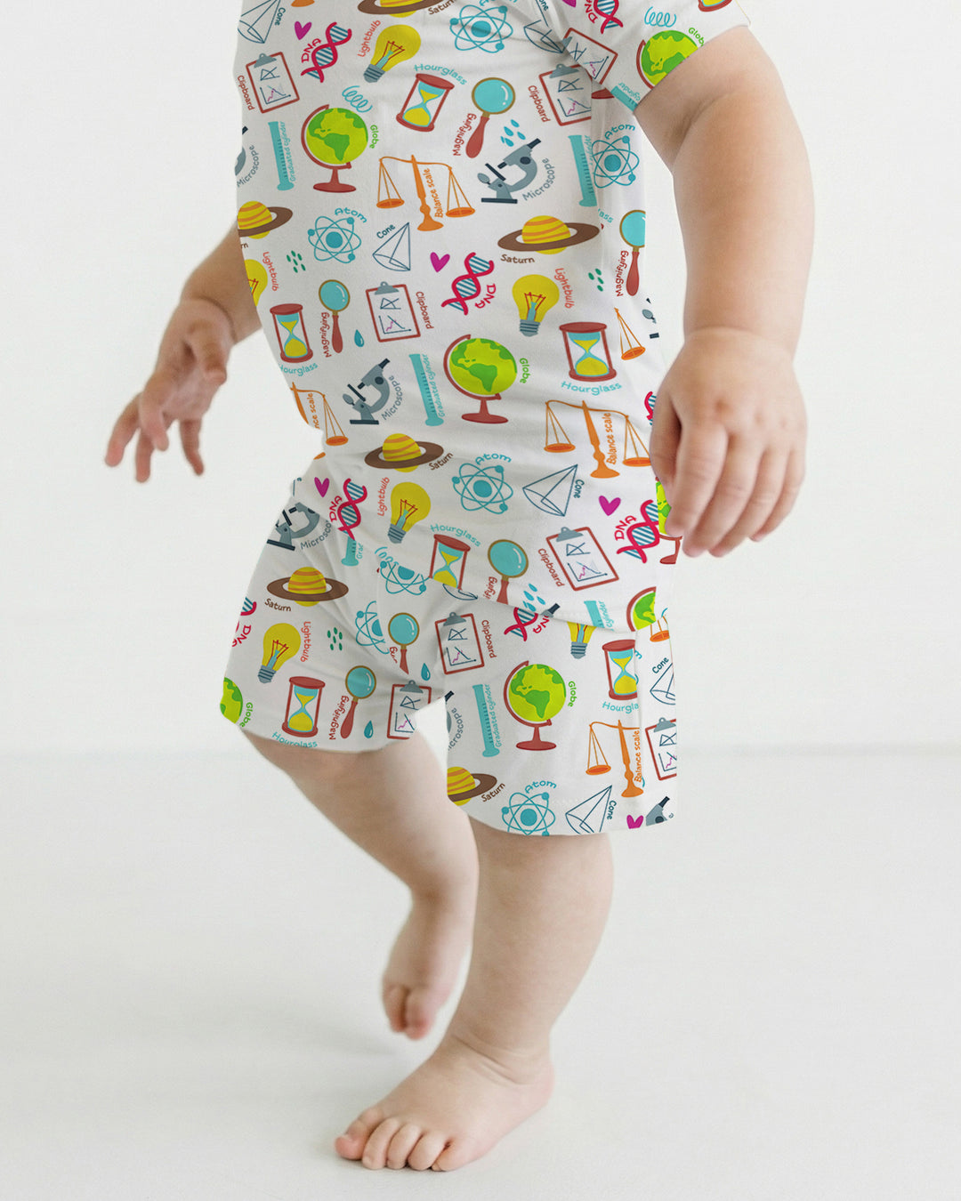 Template Bamboo Two Piece Short Sleeve Shorts Pyjamas Set
