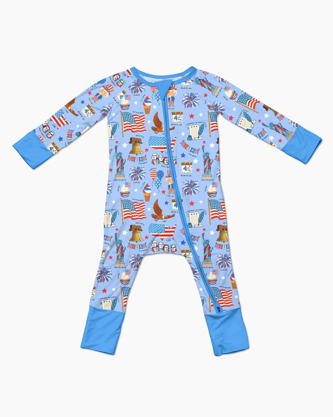 Hand Drawn Patriotic Iconic Bamboo Convertible Zippy