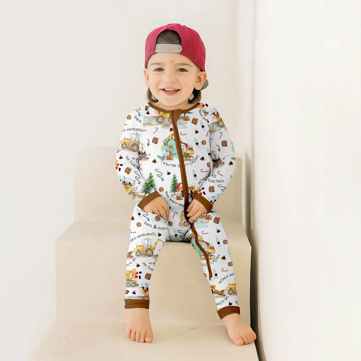 Construction Christmas Cookie Bamboo Convertible Zippy