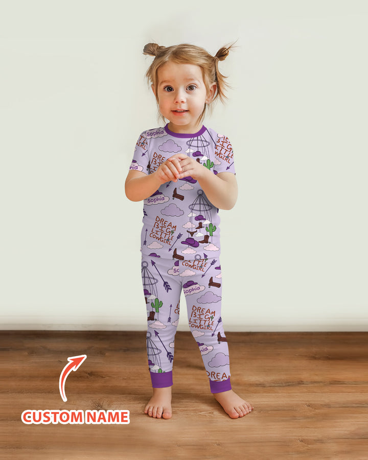 CUSTOM Template Bamboo Two Piece Short Sleeve Pyjamas Set
