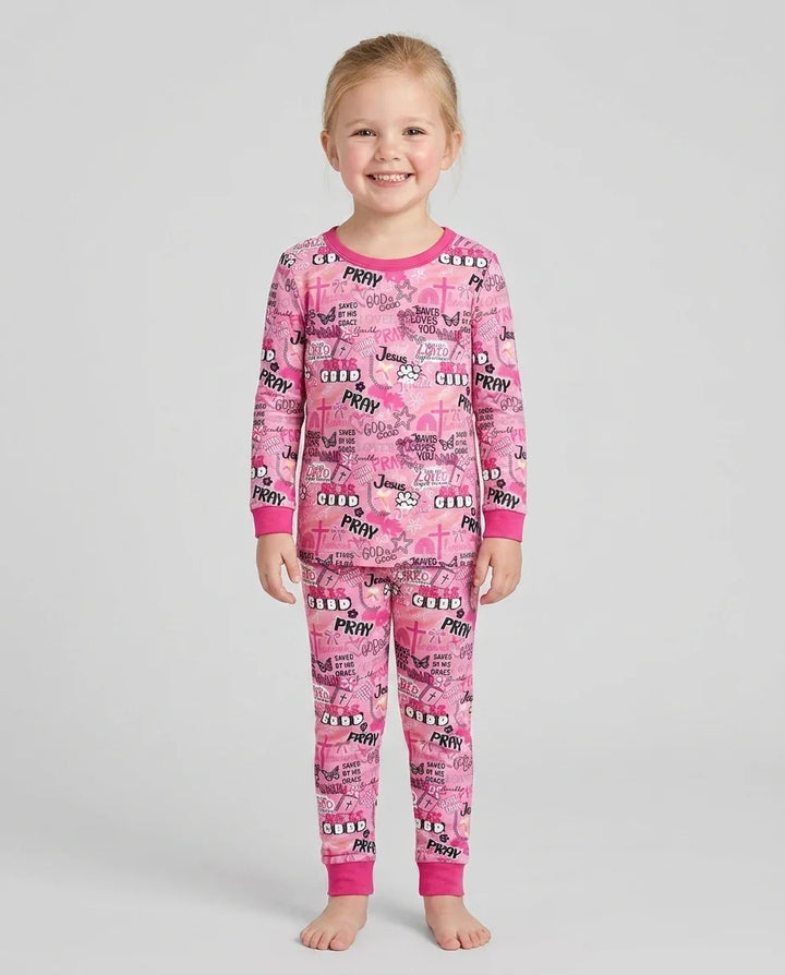 Template Bamboo Two Piece Long Sleeve Pyjamas Set